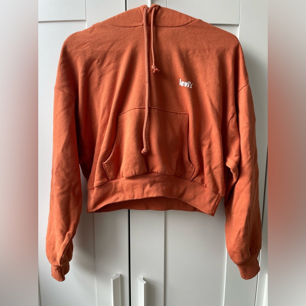 Levi’s long sleeve crop top hoodie